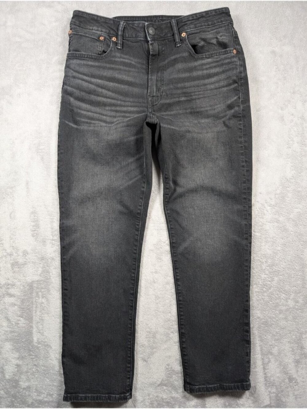 American Eagle AirFlex Athletic Straight Jeans Mens 30x28 Black Streetwear